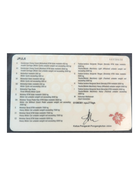 ID Document (Back)